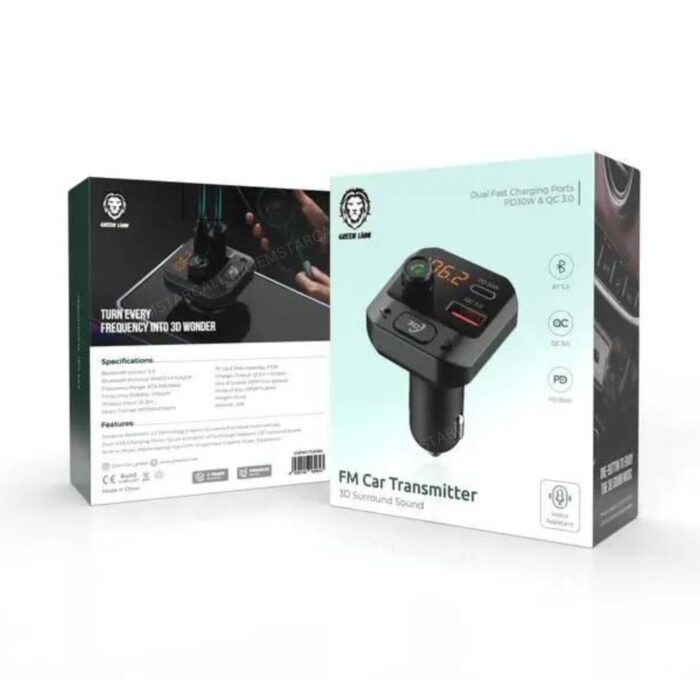 Green Lion FM Car Transmitter 3D Surround Sound - Image 3