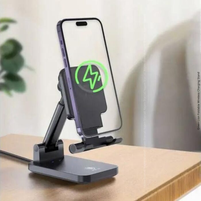 Green Lion Foldable Wireless Charging Stand - Image 2