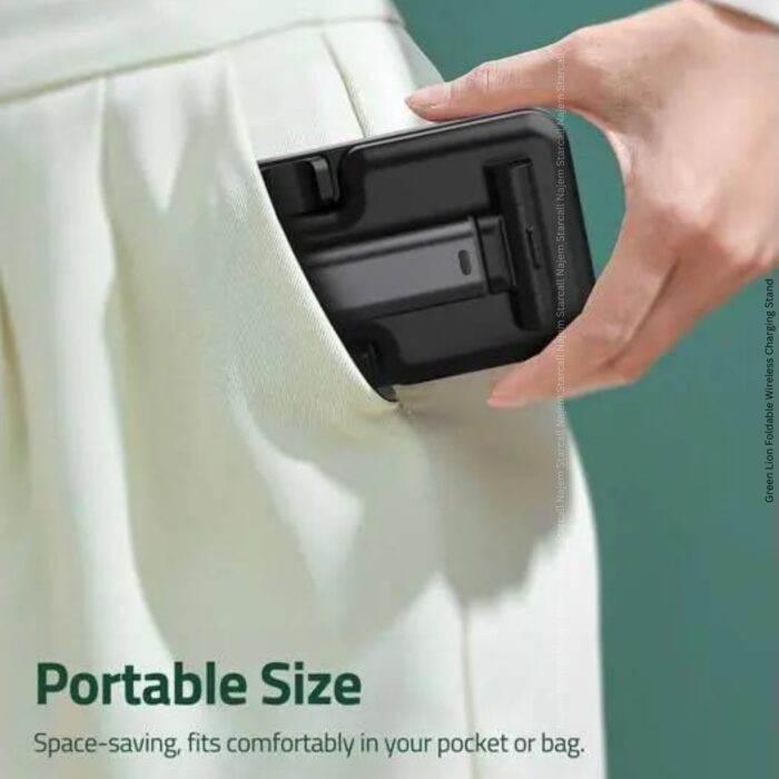 Green Lion Foldable Wireless Charging Stand - Image 3