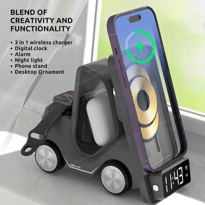 Green Lion Forklift 5 in 1 Wireless Charger Stand - Image 2