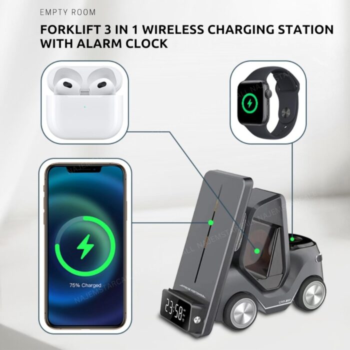 Green Lion Forklift 5 in 1 Wireless Charger Stand - Image 3