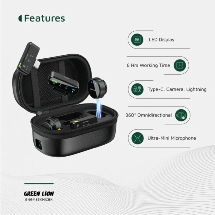 Green Lion GM-85X 3 In 1 Wireless Microphone - Image 5