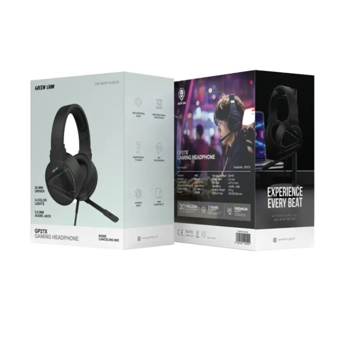 Green Lion GP27X Gaming Headphones - Image 2