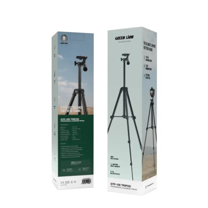 Green Lion GTP-100 Tripod Professional Aluminum - Image 2
