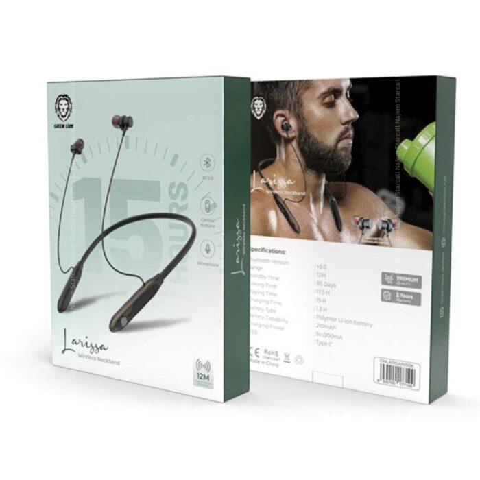 Green Lion Larissa Wireless Neckband Headphones - Image 3