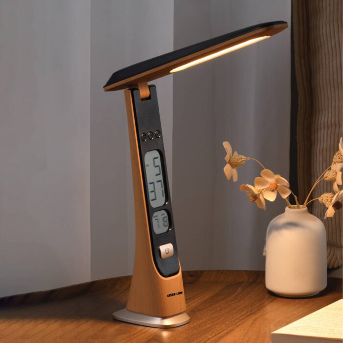 Green Lion Led Desk Table Lamp - Wooden - Image 2