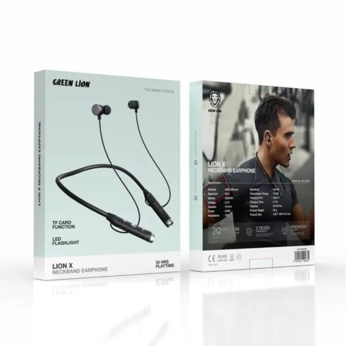 Green Lion Lion X Neckband Earphone - Image 2