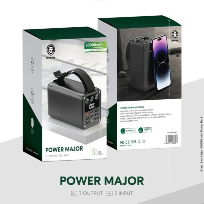 Green Lion Major 60000mAh Power Bank - Image 4