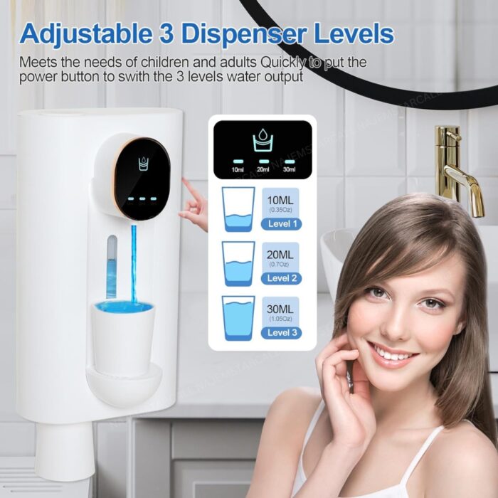 Green Lion Mouthwash Dispenser with Magnetic Cup - Image 2