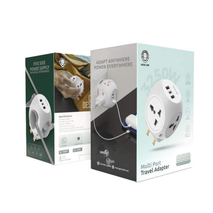 Green Lion Multi Port Travel Adapter - Image 2