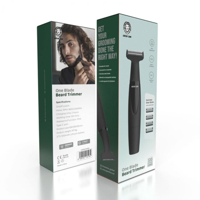 Green Lion One Blade Beard Trimmer - Image 2