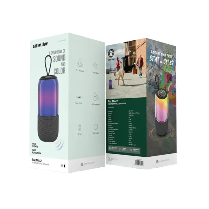 Green Lion Palma 2 RGB Portable Speaker - Image 2