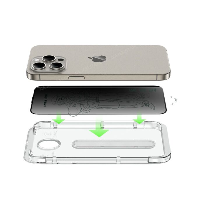 Green Lion Picasso 3D Glass for iPhone 15 Pro Max - Image 2
