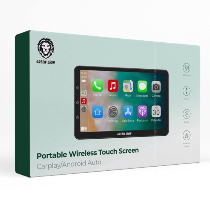 Green Lion Portable Wireless Touch Screen CarPlay - Android Auto - Image 7