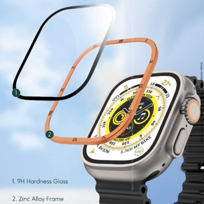 Green Lion Roman Glass Smartwatch Screen Protector 49mm - Image 2