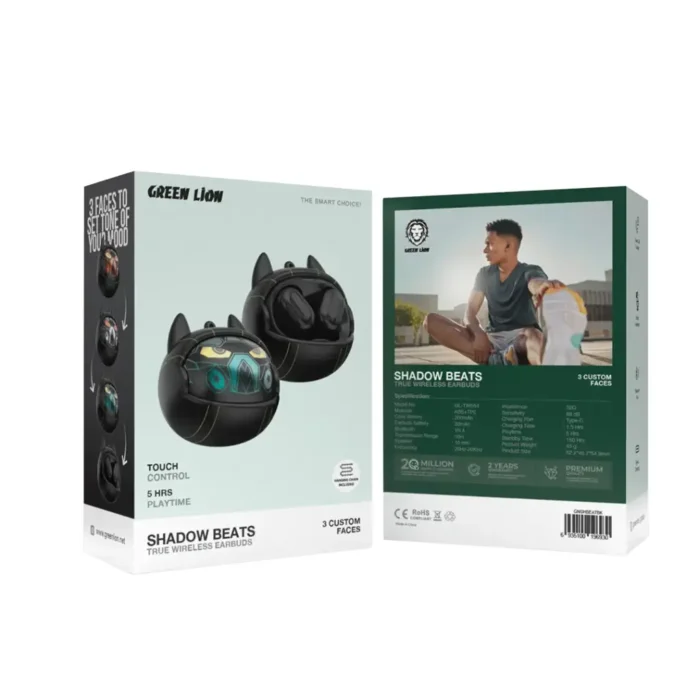 Green Lion Shadow Beats True Wireless Earbuds - Image 2