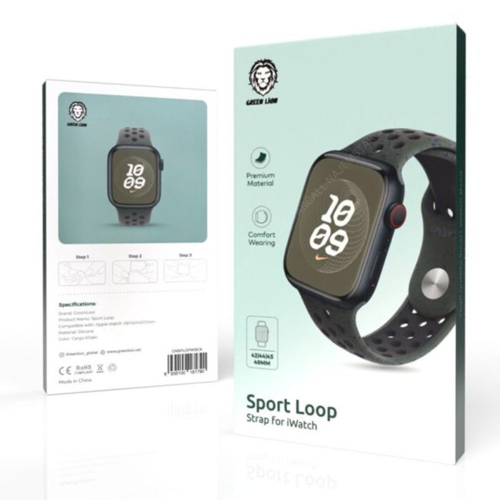 Green Lion Sport Loop Silicone Strap - Image 6