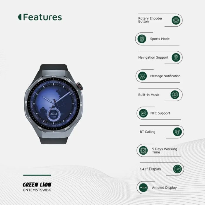 Green Lion Tech Master Smartwatch - Image 3