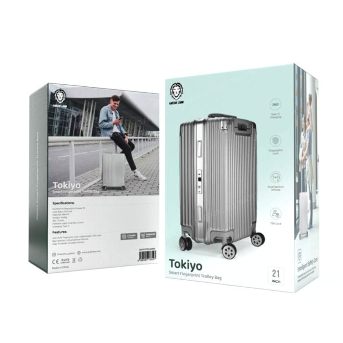 Green Lion Tokiyo Smart Fingerprint Trolley Bag - Image 2