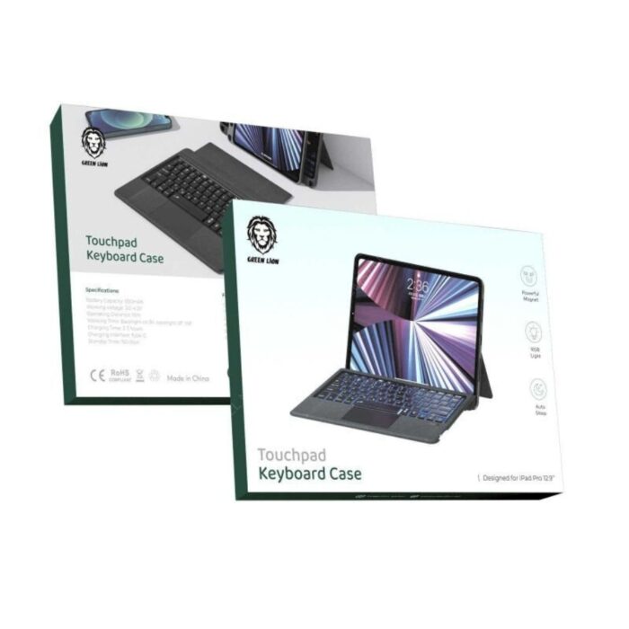 Green Lion Touchpad Keyboard Case for iPad 10.5 and 10.2 - Image 2