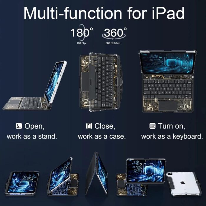 Green Lion Transparent Magic Keyboard Case for iPad Pro 11 - Image 3