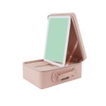Green Lion Travel Makeup Bag with Lighted Mirror