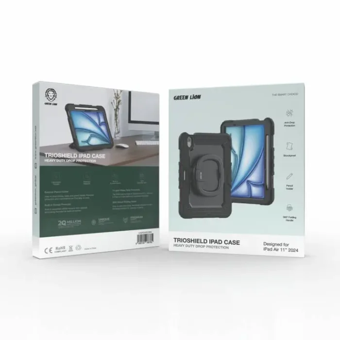 Green Lion Trio shield Case for iPad Air 11 2024 - Image 2