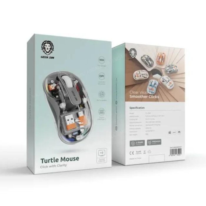 Green Lion Turtle Wireless Mouse - Image 4