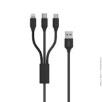 Green Lion USB-A 3 in 1 Charging Cable 1.2m