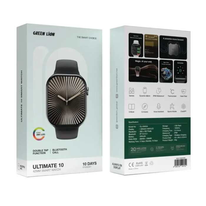 Green Lion Ultimate 10 42mm Smartwatch - Image 6