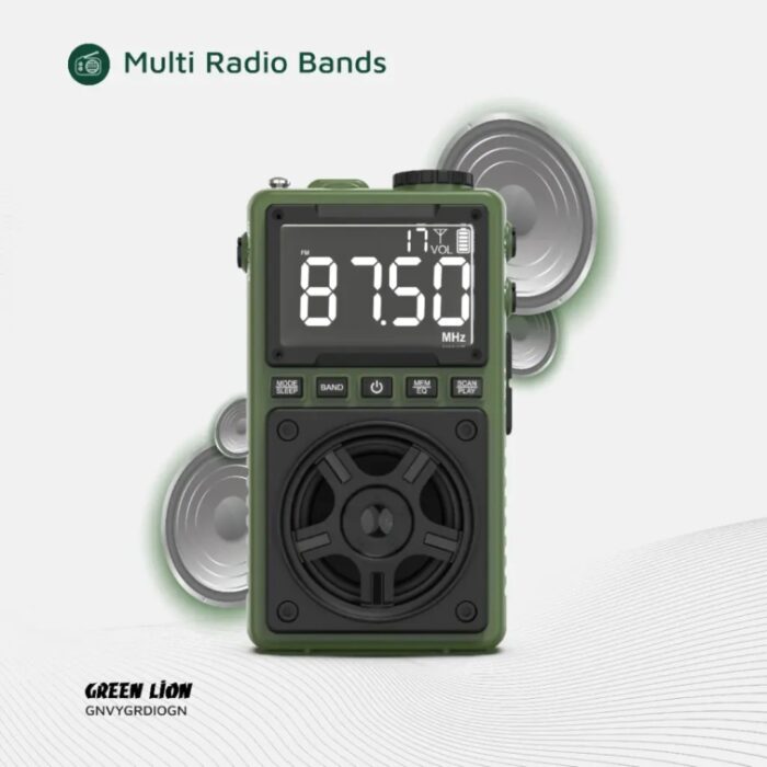 Green Lion Voyager Portable Radio | Flash Light | Speaker - Image 5