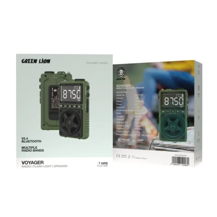 Green Lion Voyager Portable Radio | Flash Light | Speaker - Image 13