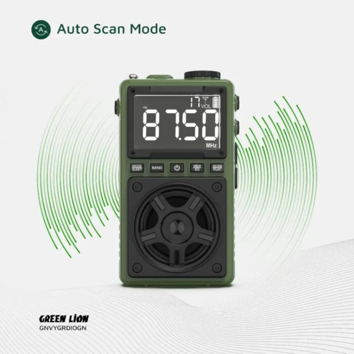 Green Lion Voyager Portable Radio | Flash Light | Speaker - Image 8