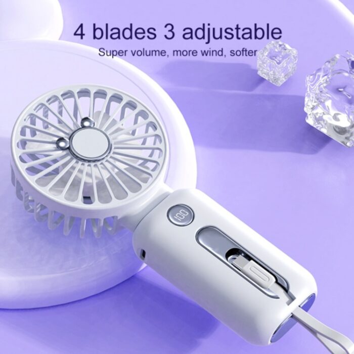 Green Lion Wind Mate Portable Fan with Power Bank - Image 3