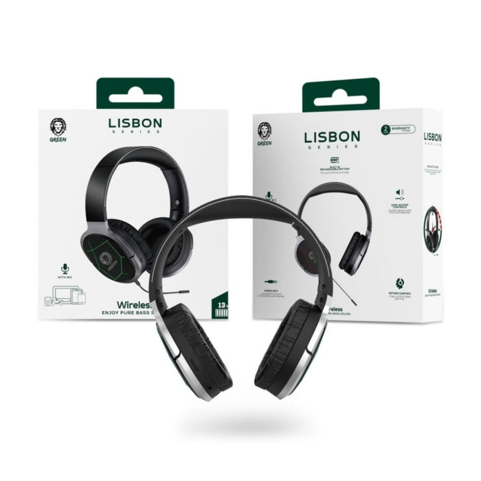 Green Lion Lisbon Series Wireless Headphones with Mic - Image 3