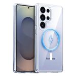 Henks Magnetic Transparent Silicone Case for Samsung S25 Ultra