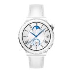 Huawei Watch GT 3 Pro Ceramic White Leather Strap - Image 2