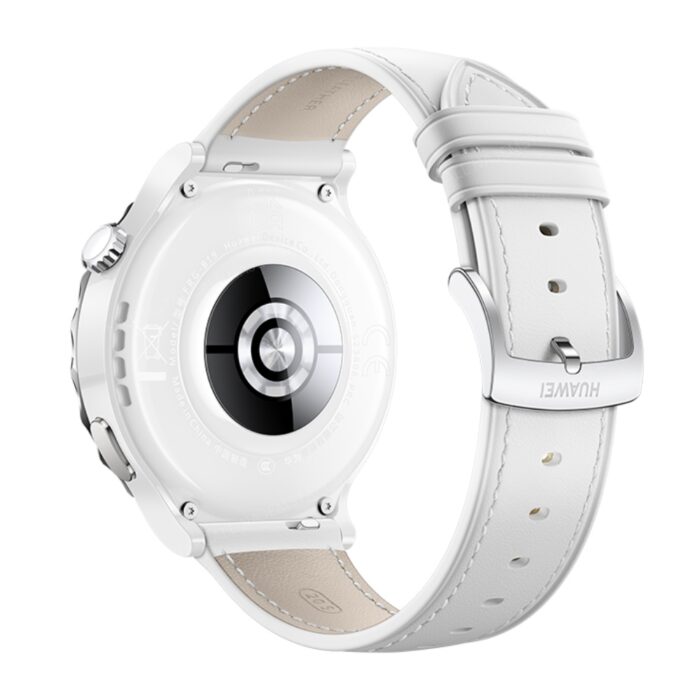 Huawei Watch GT 3 Pro Ceramic White Leather Strap - Image 4