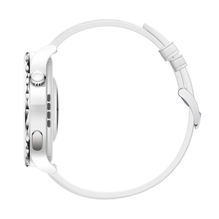 Huawei Watch GT 3 Pro Ceramic White Leather Strap - Image 5