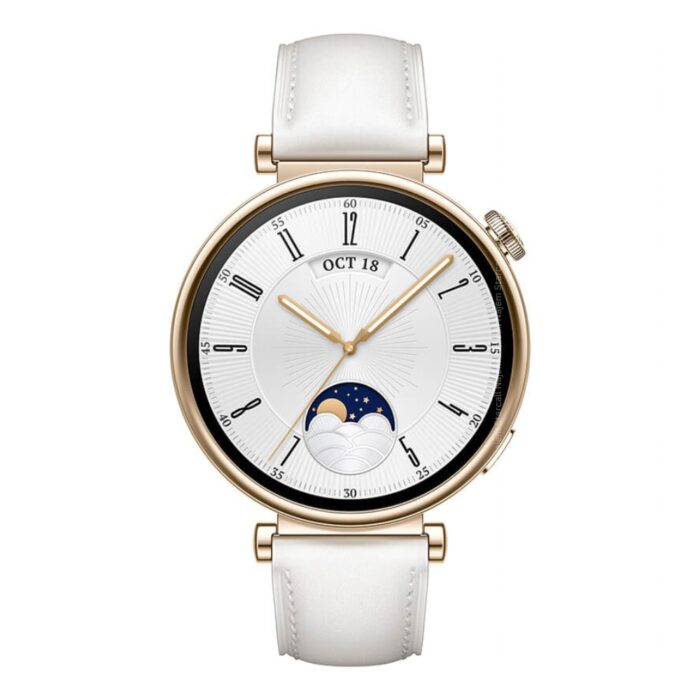 Huawei Watch GT 4 41mm White Leather Strap - Image 2