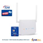 IDM Go 4G 4G Router with IDM Mobile BroadBand SIM Card