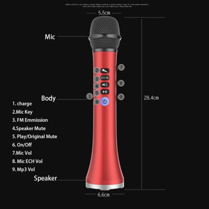 Intelligent Wireless Karaoke Microphone L-698 - Image 8