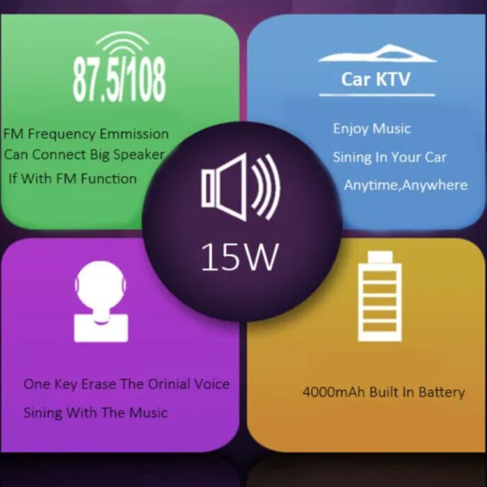 Intelligent Wireless Karaoke Microphone L-698 - Image 2