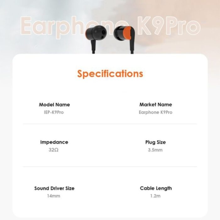 Itel K9 Pro Heavy Bass Wired Earphones - Image 3