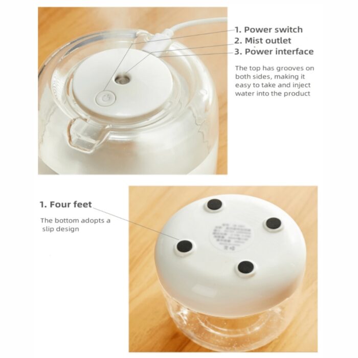 Kakusiga Mist Humidifier with Colorful Lights - Image 6
