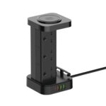 LDNIO 2500W UK Tower Extension Power Socket with 15W Wireless Charging - Image 4