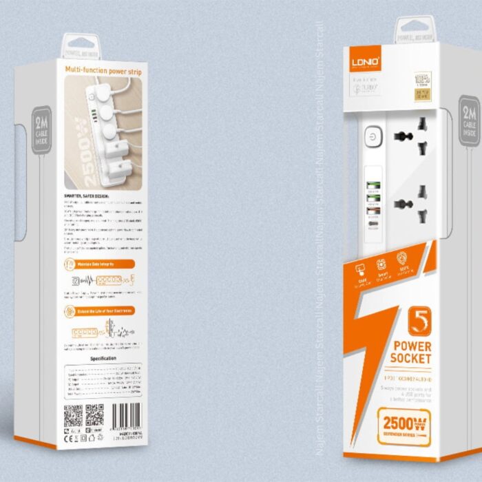 LDNIO SC5415 Power Socket 2500W - Image 3