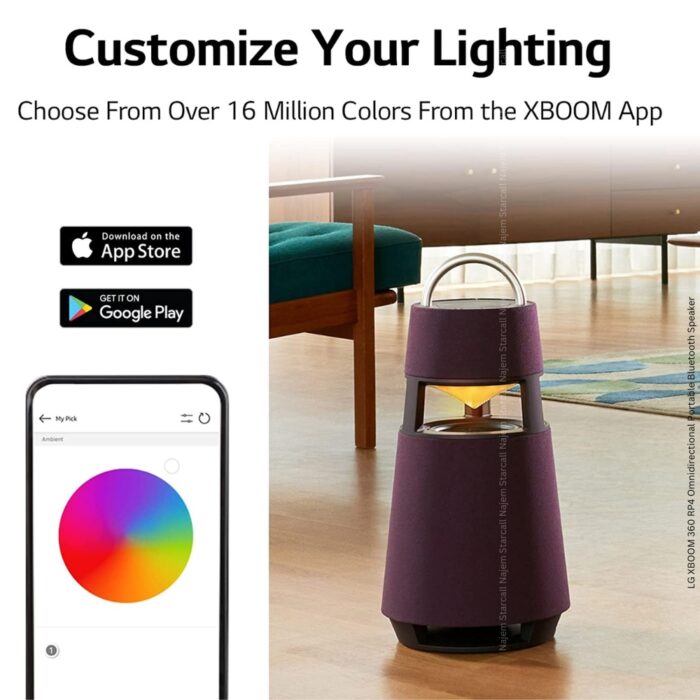 LG XBOOM 360 RP4 Omnidirectional Portable Bluetooth Speaker - Image 7
