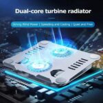 Laptop Foldable Stand Dual Fan Aluminum Alloy V4 - Image 4