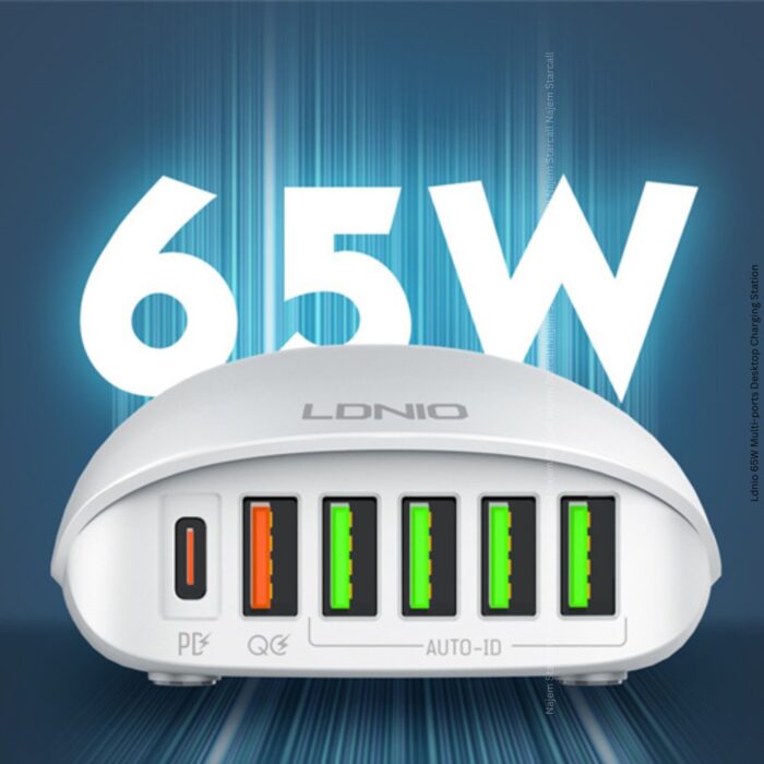 Ldnio 65W Multi-ports Desktop Charging Station - Image 2